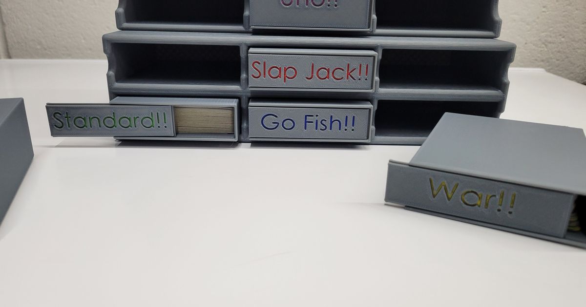 Playing Card Storage System by Speedy06 Download free STL model