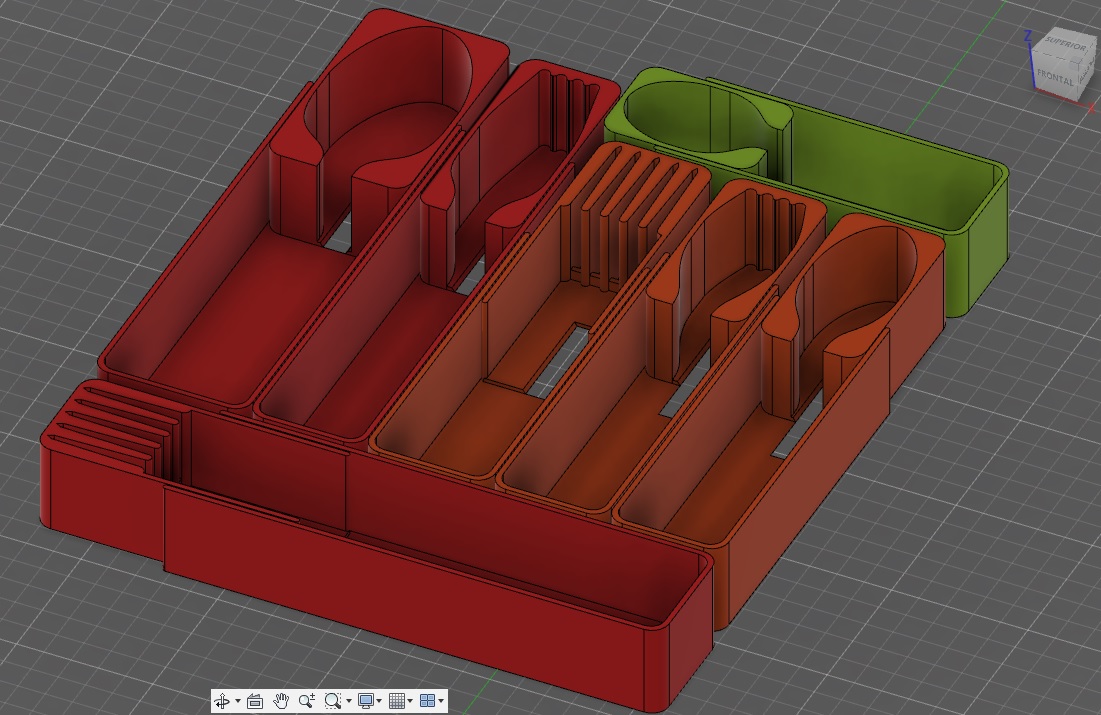 Cutlery trays (adjustable size)