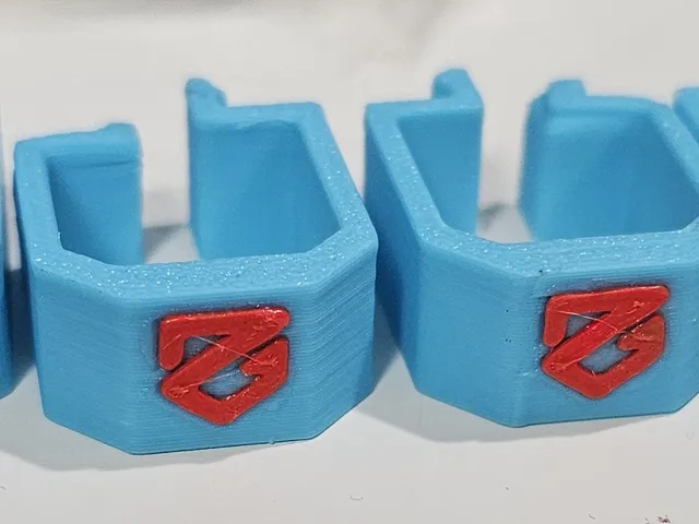 ZEROG Mercury One 2020 Aluminum Profile Clip (For thicker cable loom) with separate ZEROG logo stl