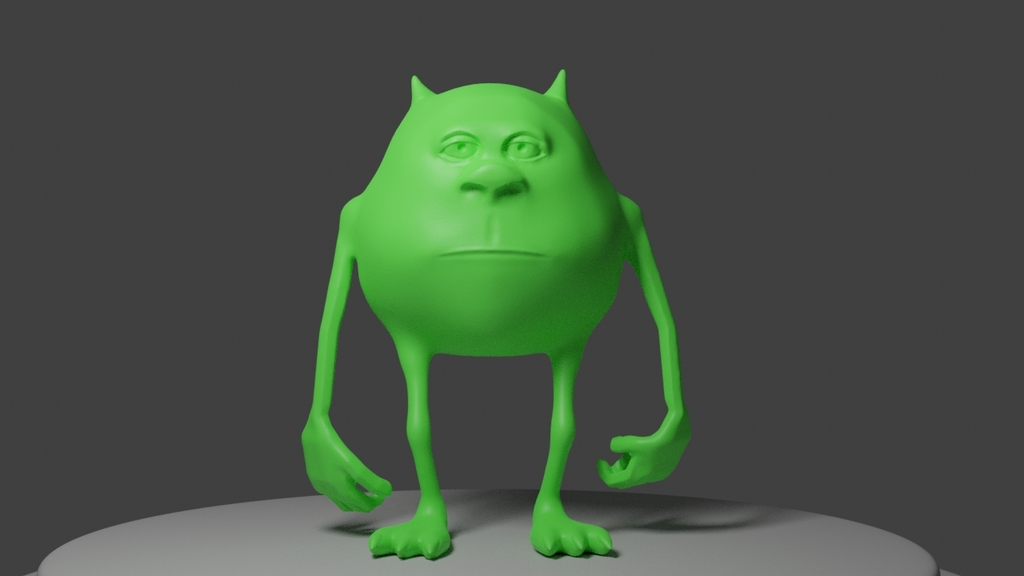 Mike Wazowski Meme by afhfaklsj dfda | Download free STL model ...