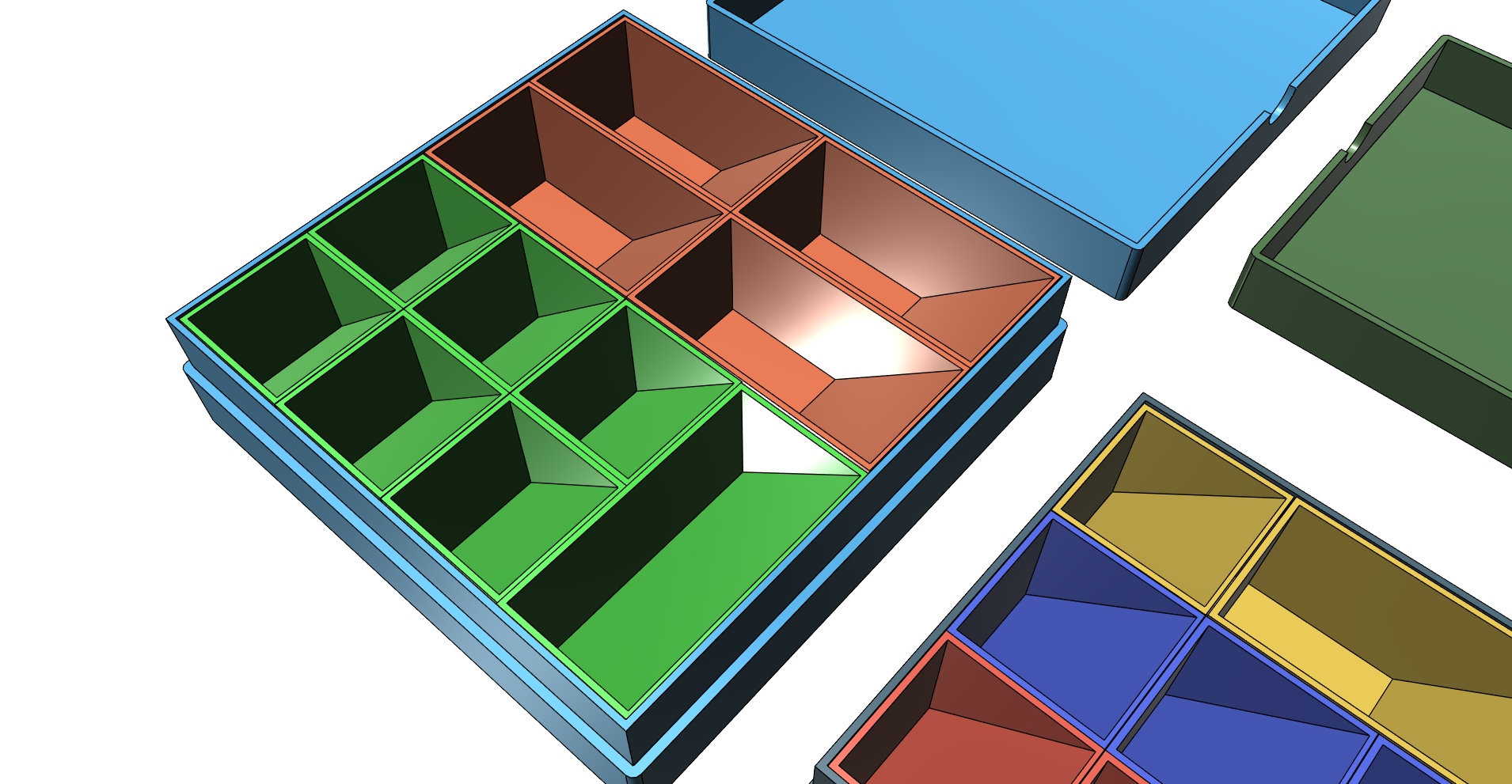 Organizer Nuts Organizer Bolts box easy print without support
