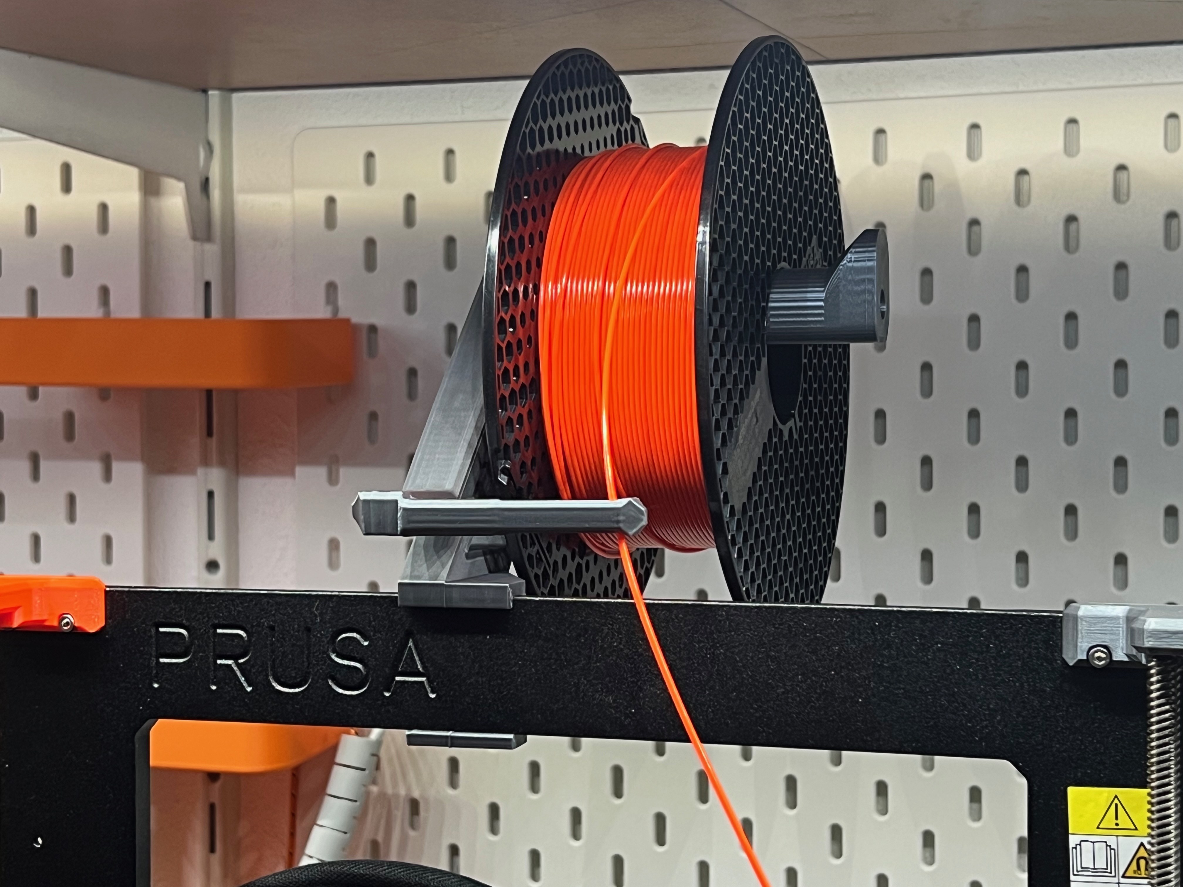 Prusa i3 MK3/MK4 Low Profile Spool Holder with Filament Guide