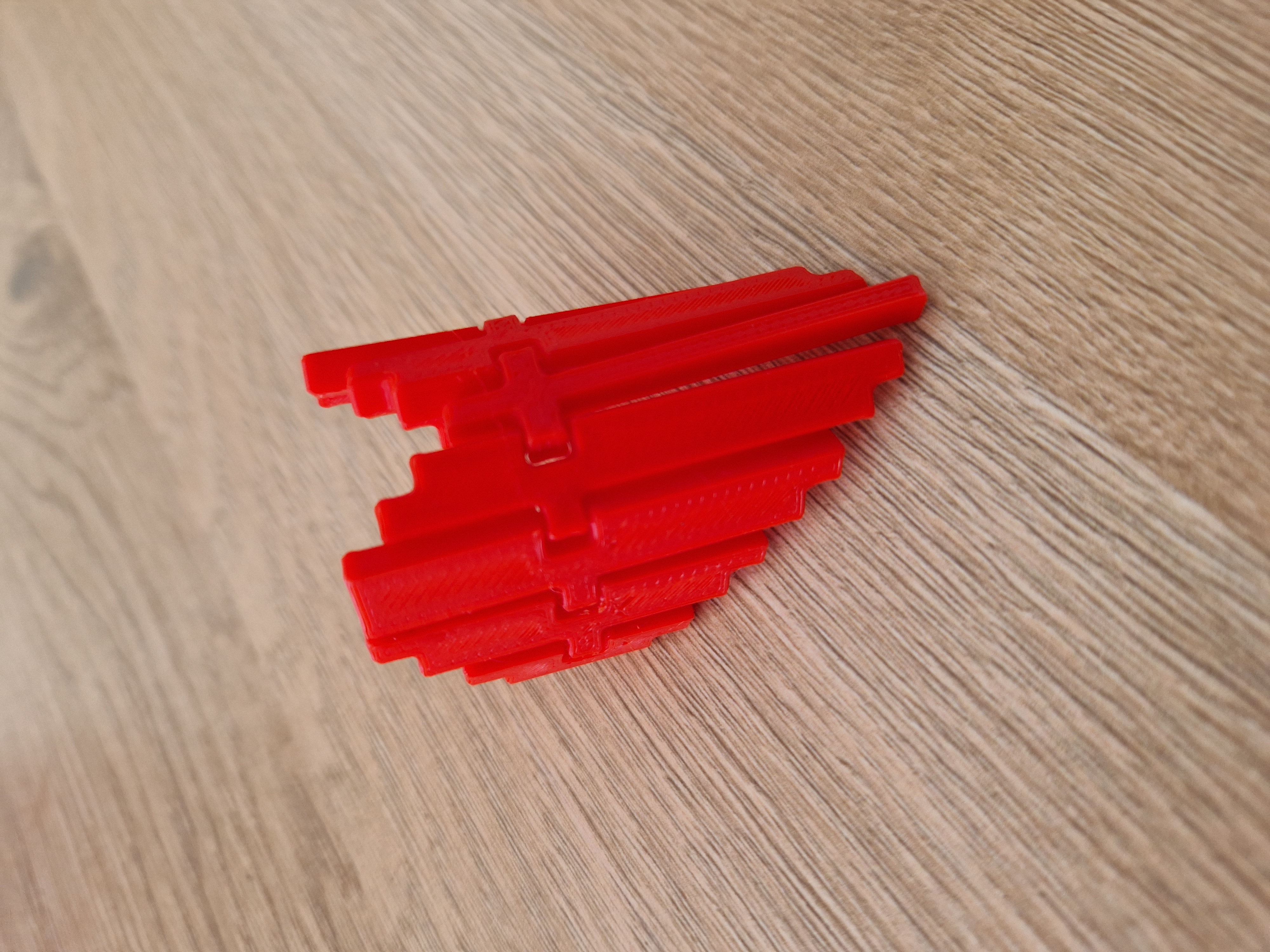 Miniatura 3 do modelo 3D Pixelated flexi heart.