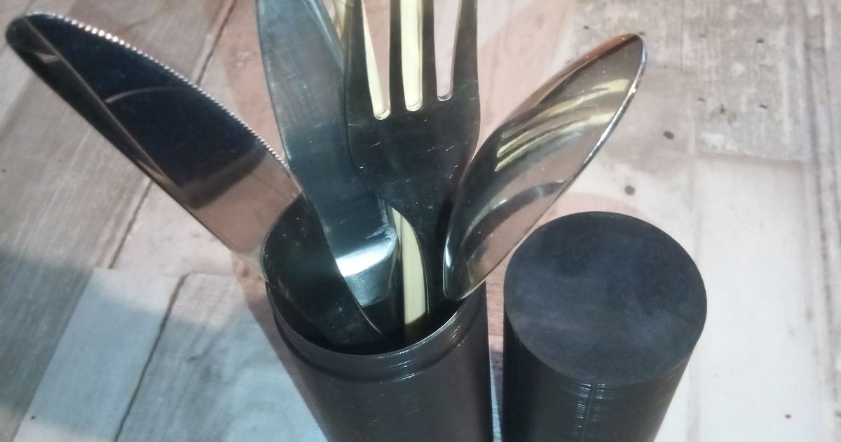 cutlery container by DW Download free STL model