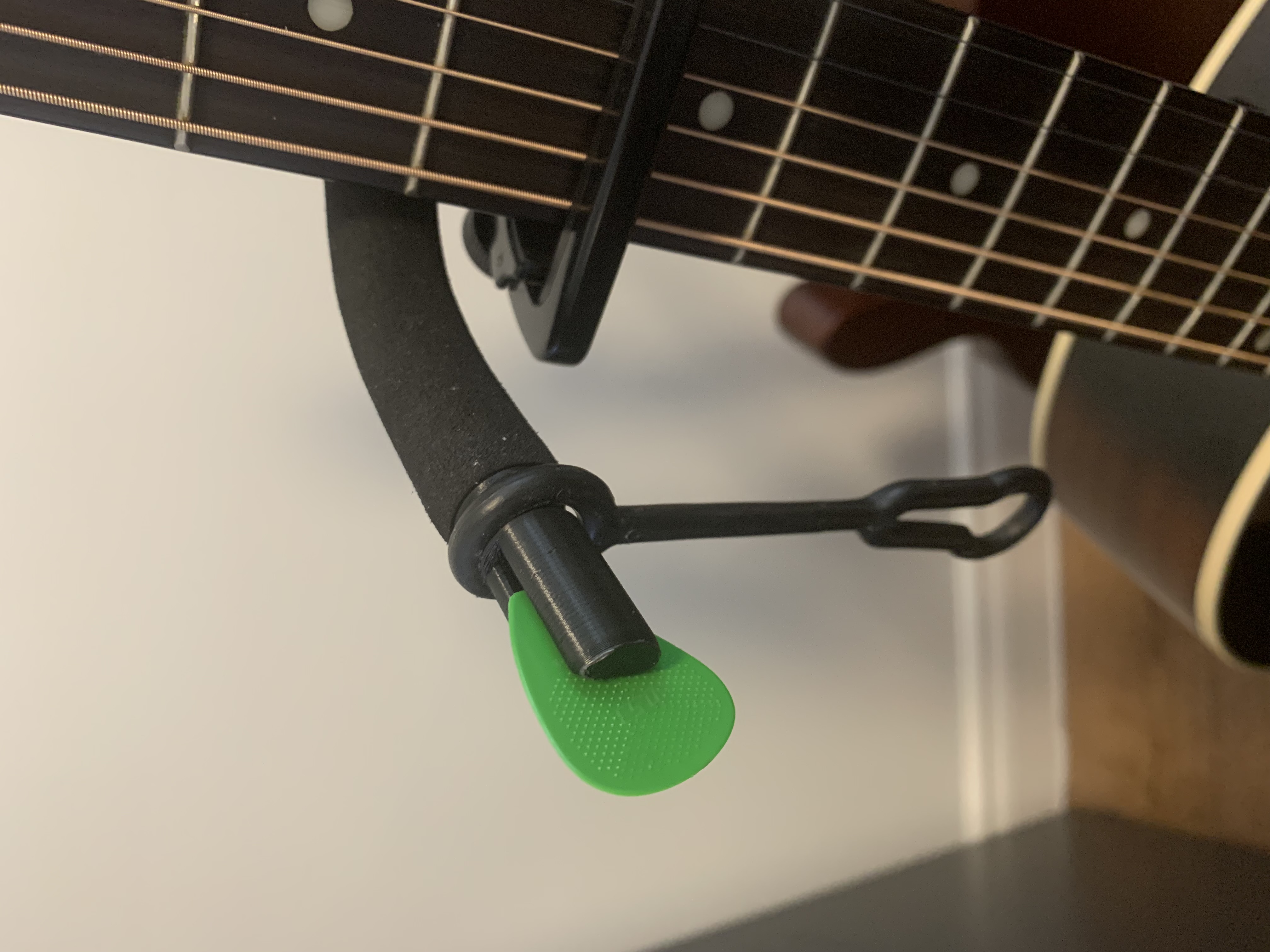 Guitar Pick holder for standard floor guitar stand