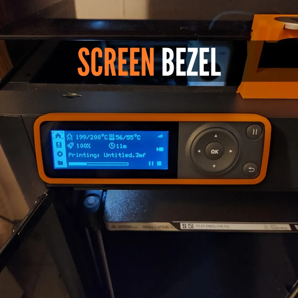 Screen Bezel | P1S &amp; P1P by jogu44 | Download free STL model ...