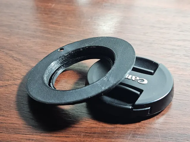 M42 - Canon EF adaptor (with automatic aperture pin ring)