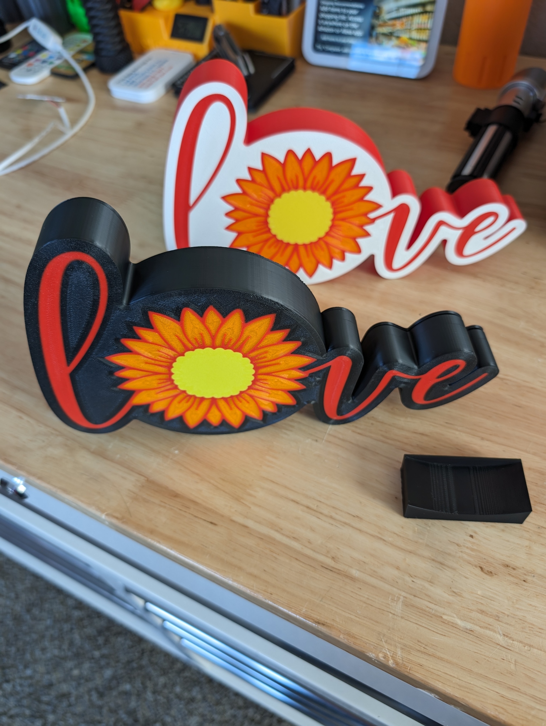 Flower Love Wall Light Box