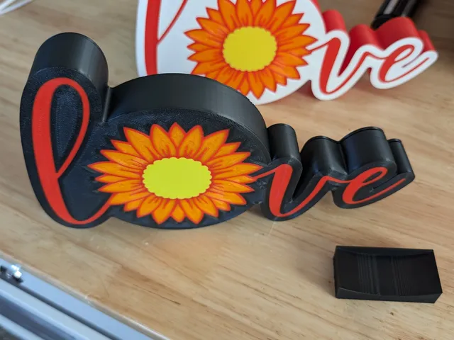 Flower Love Wall Light Box
