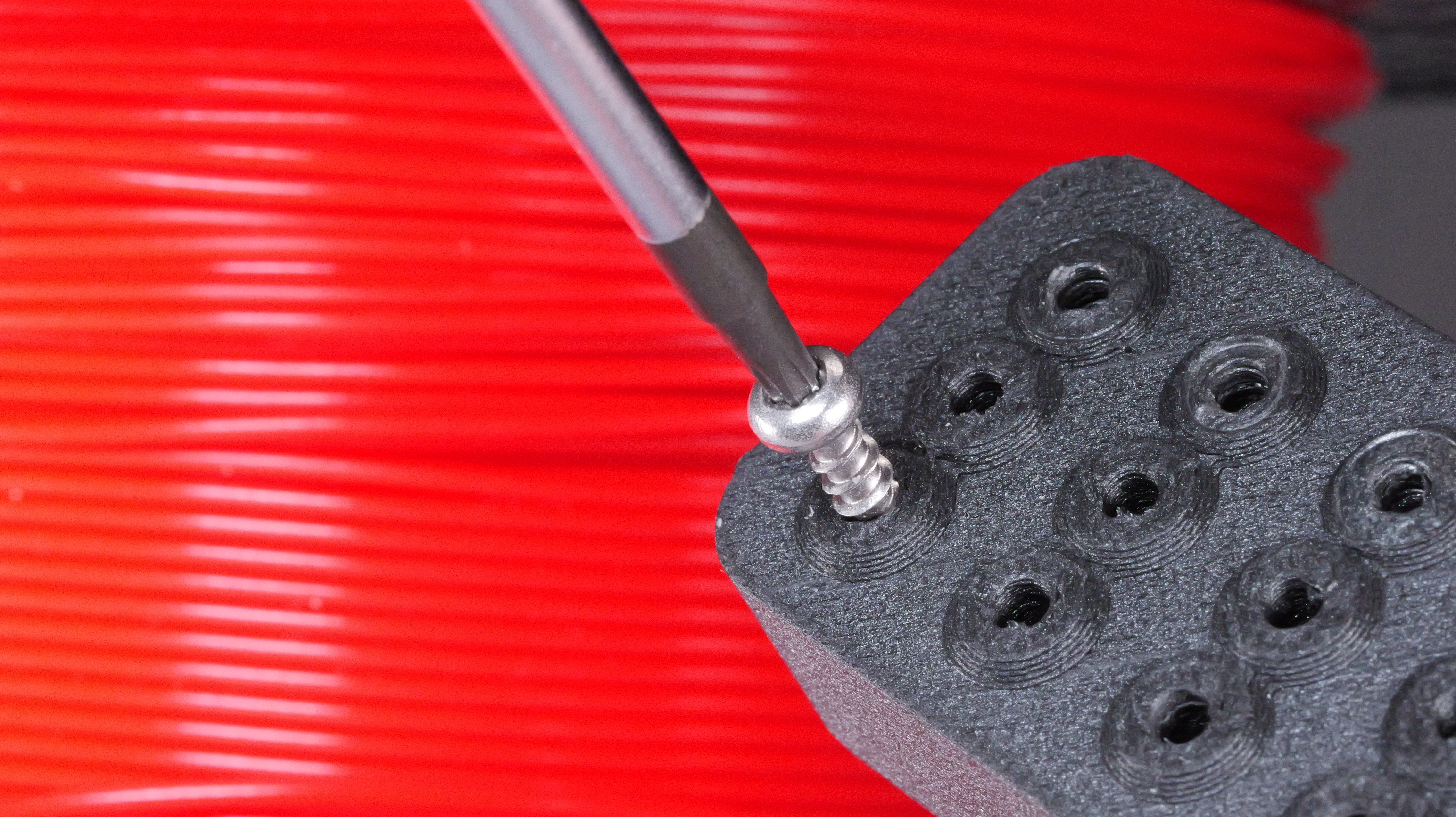 Screw hole tests and sizing tests.