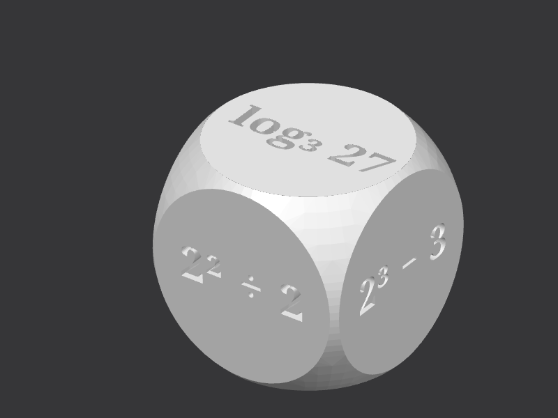 Maths Die