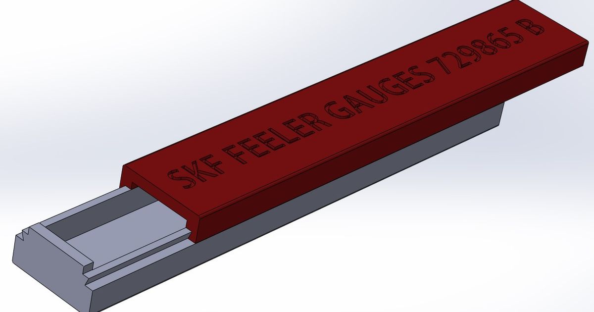 Case for SKF Feeler Gauges 729865 B by Fredrik S Download free STL
