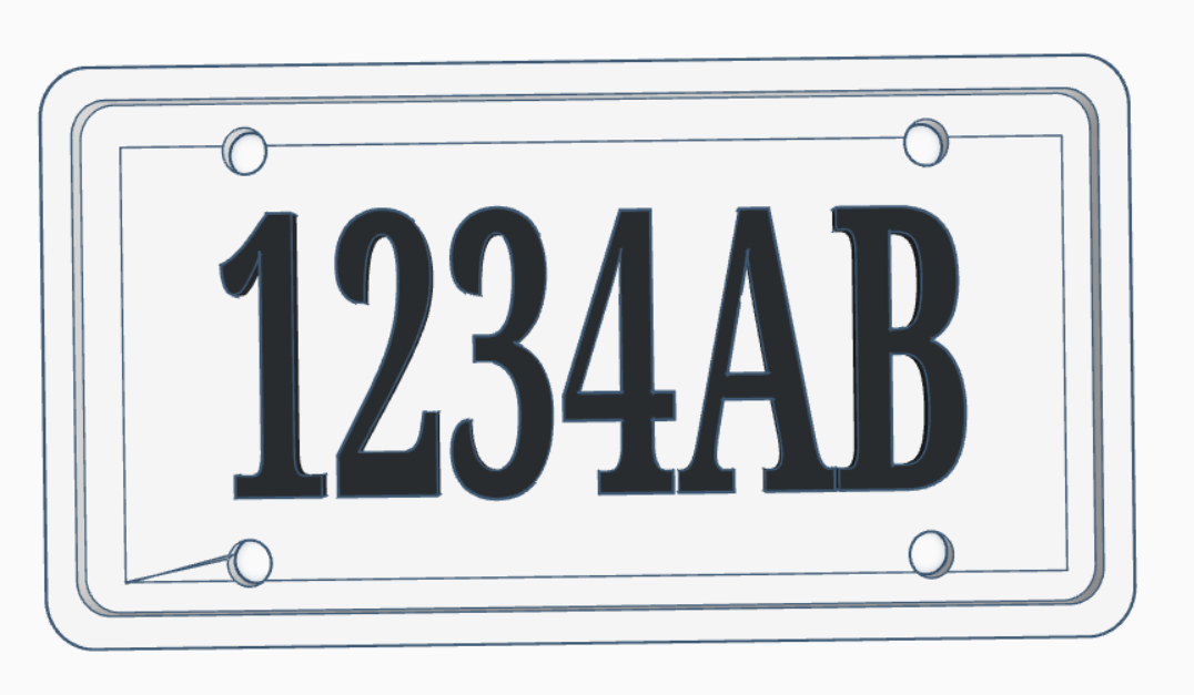 ATV license plate