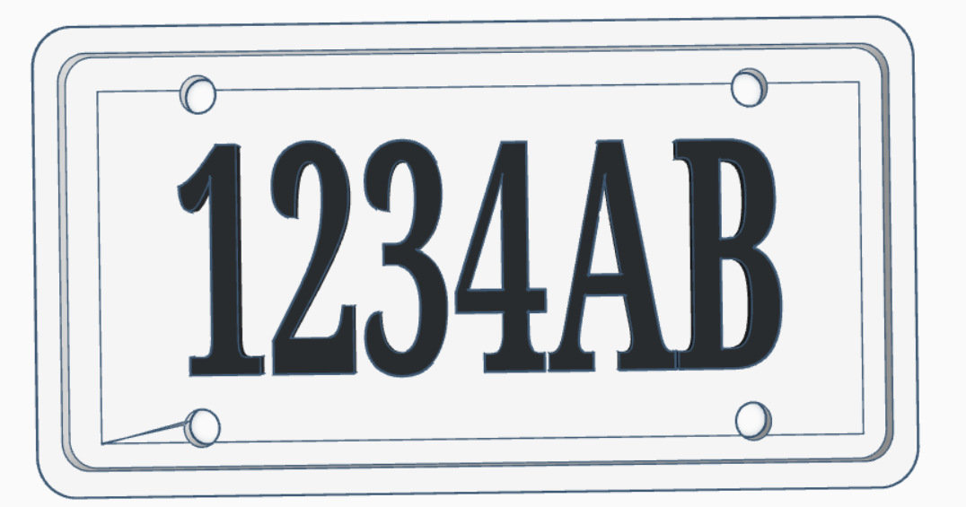 ATV license plate by Farmall-M | Download free STL model | Printables.com