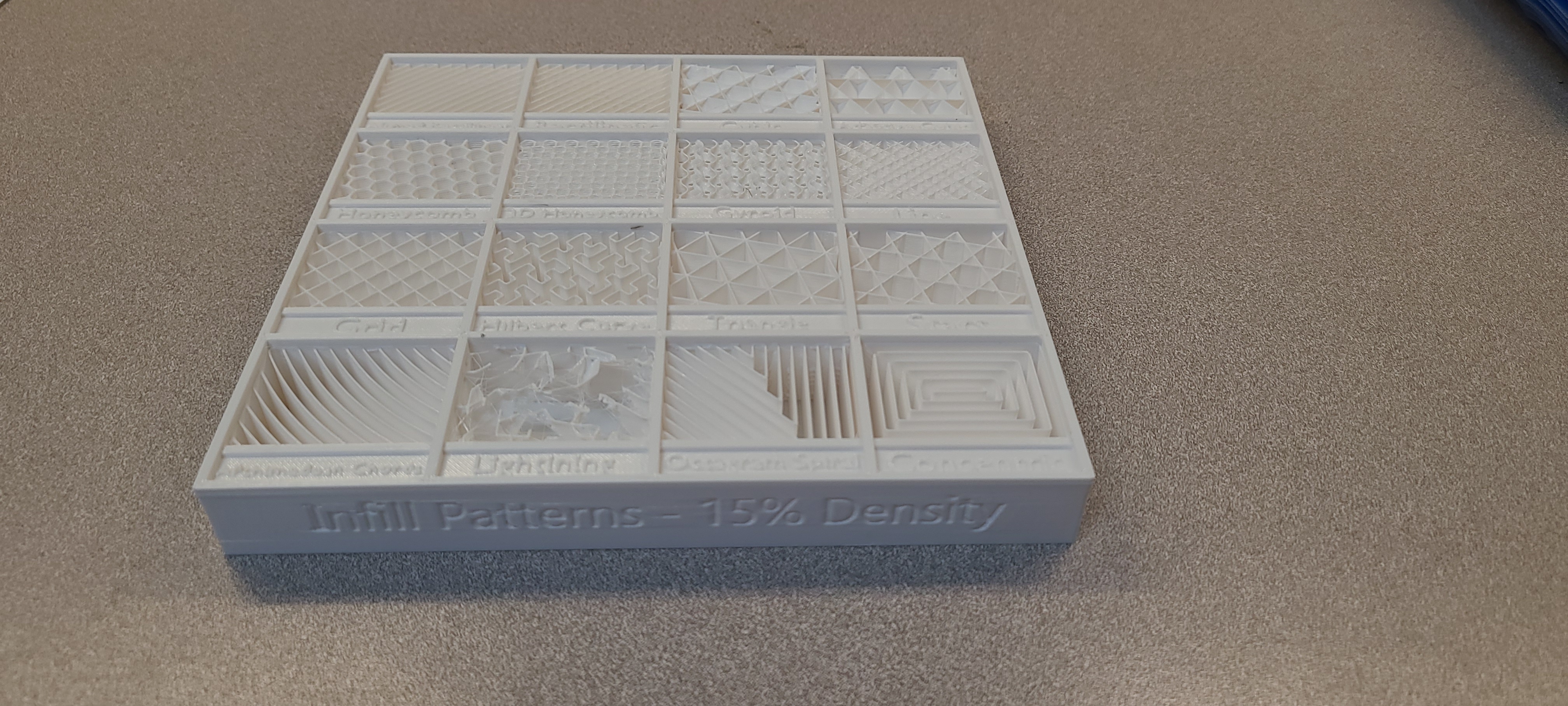 Miniatura 2 do modelo 3D Prusa slicer infill patterns display/Test