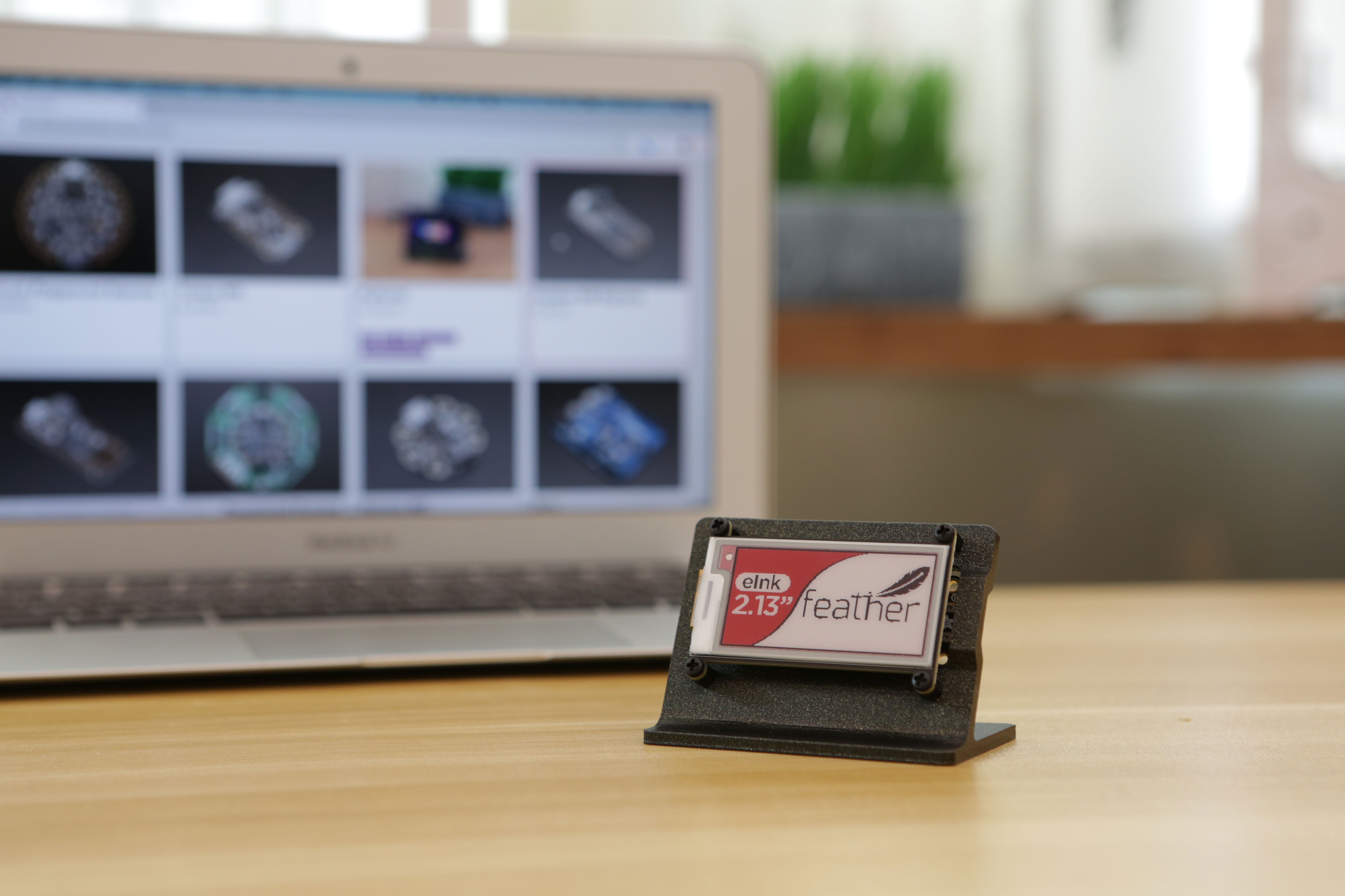 eInk FeatherWing Stand by Adafruit Download free STL model