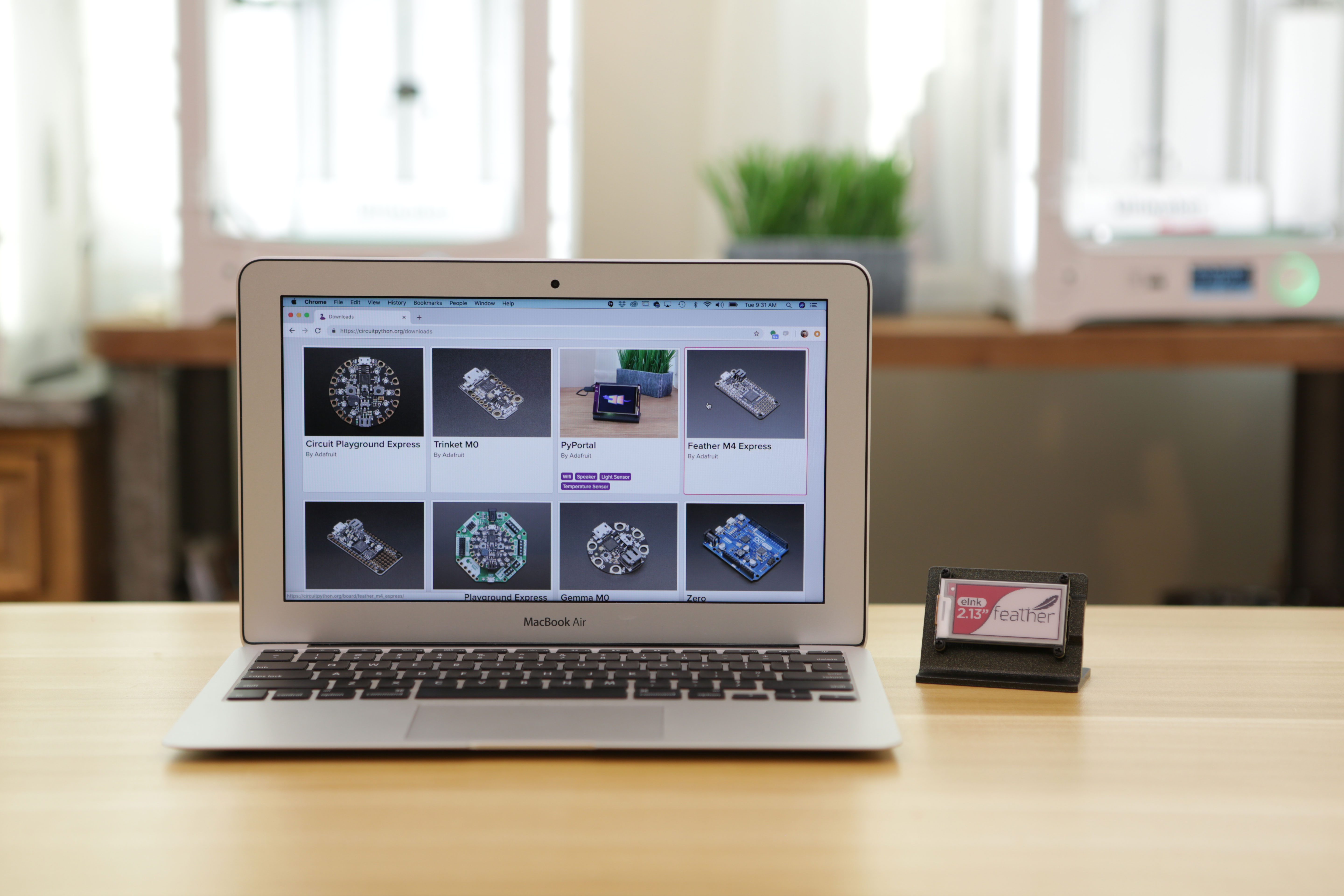 eInk FeatherWing Stand by Adafruit Download free STL model