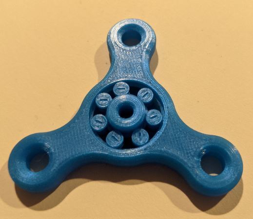 PIP Fidget spinner with integrated bearing