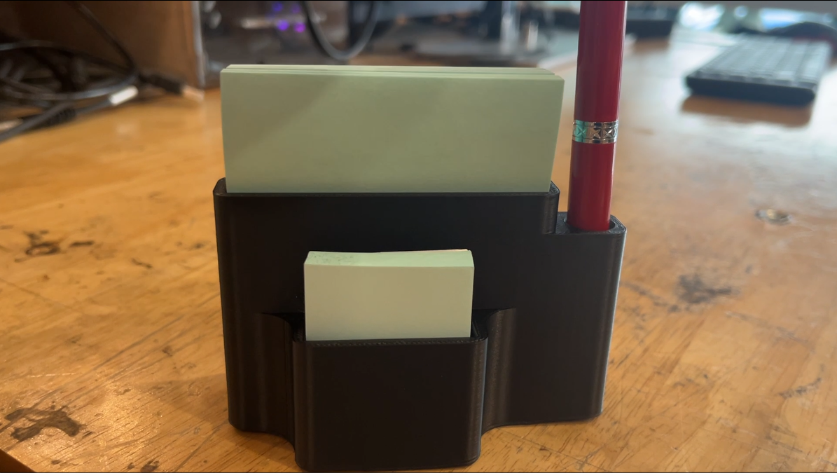 Sticky note Stand with pen by AP. Patipat Download free STL model