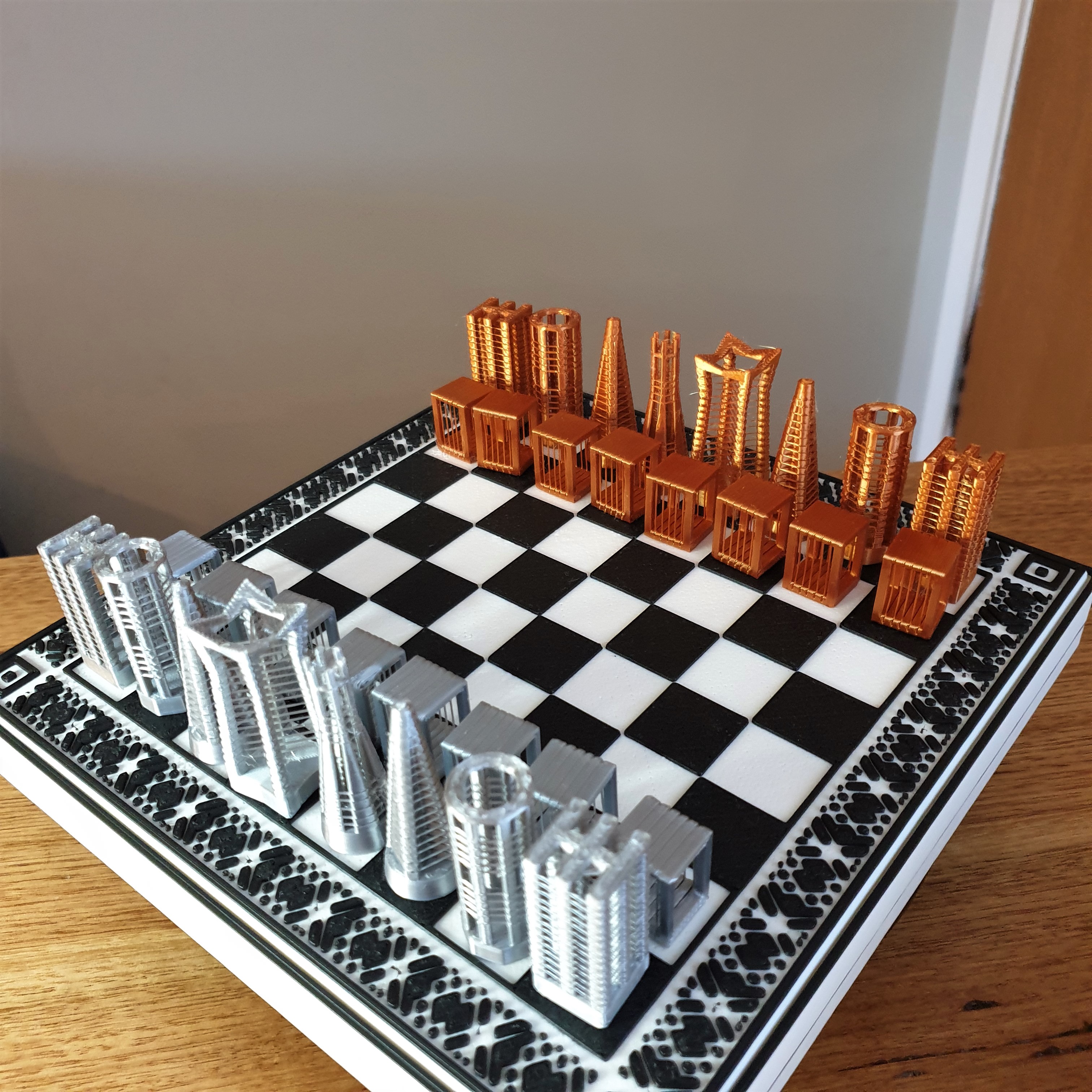 String Chess Set with Box and Chessboard by 3DPrintBunny | Download ...