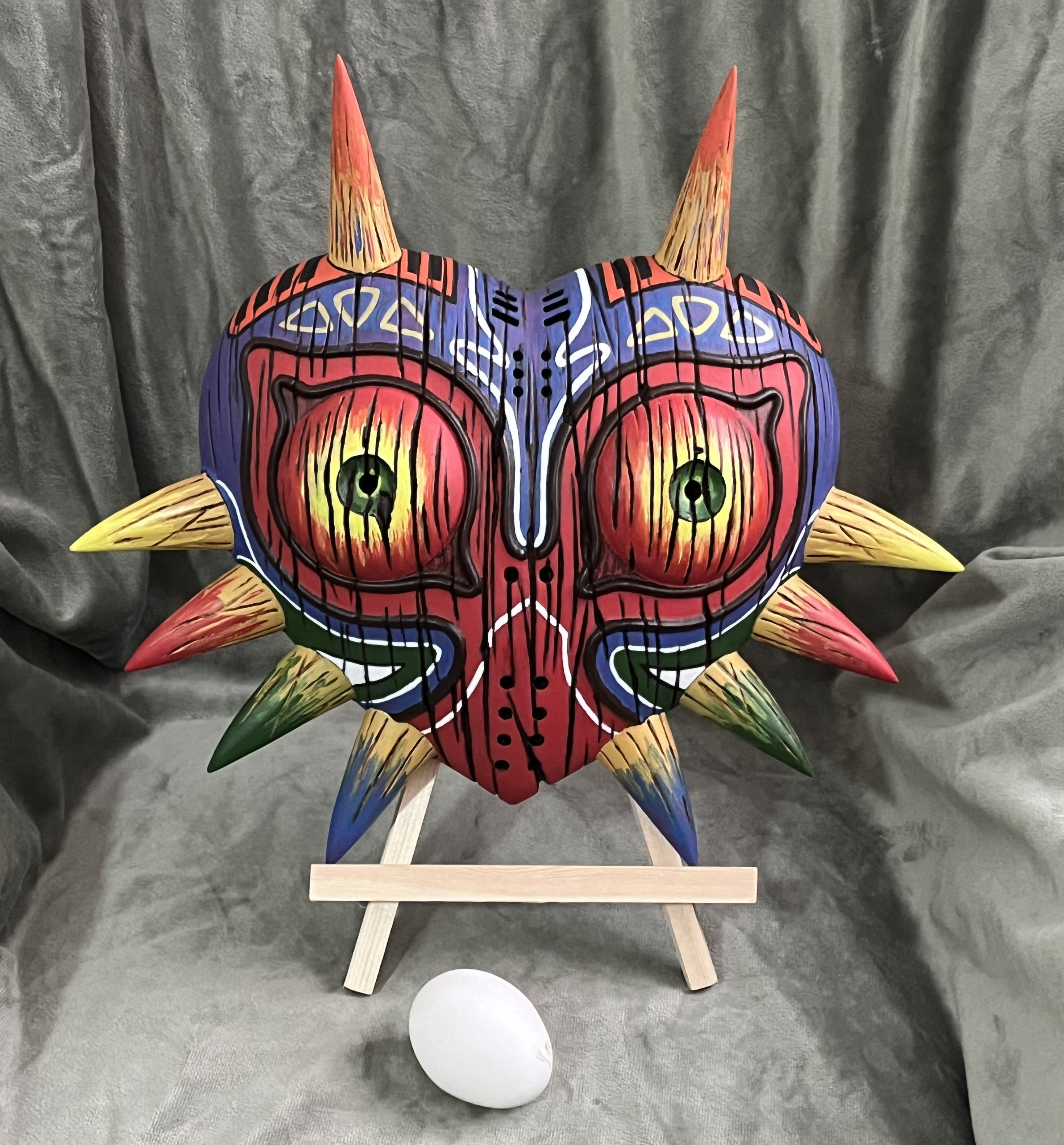 Majoras Mask Wood Grain Large Size