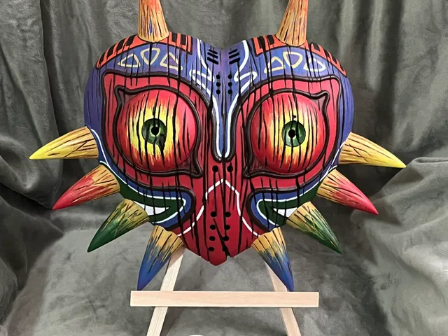 Majoras Mask Wood Grain Large Size