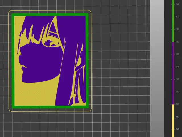 anime girl 2d wallart
