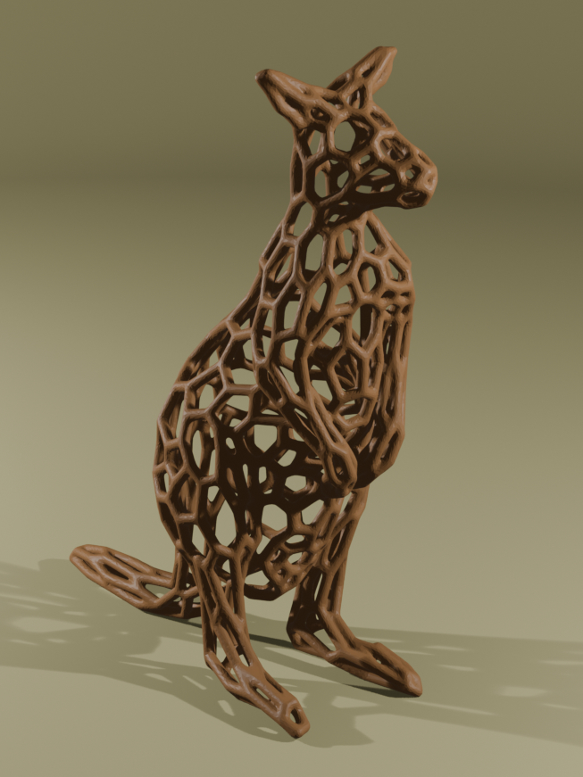 Miniatura 2 do modelo 3D Kangaroo Voronoi