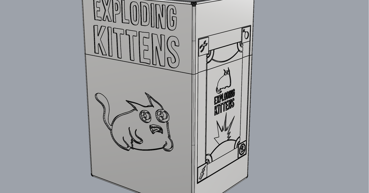 Exploding Kittens BOX von Jasone7149 | Kostenloses STL-Modell ...