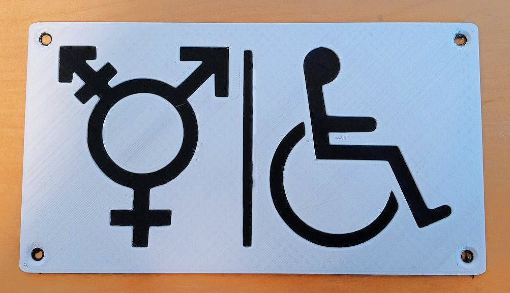 All Gender and Disabled sign