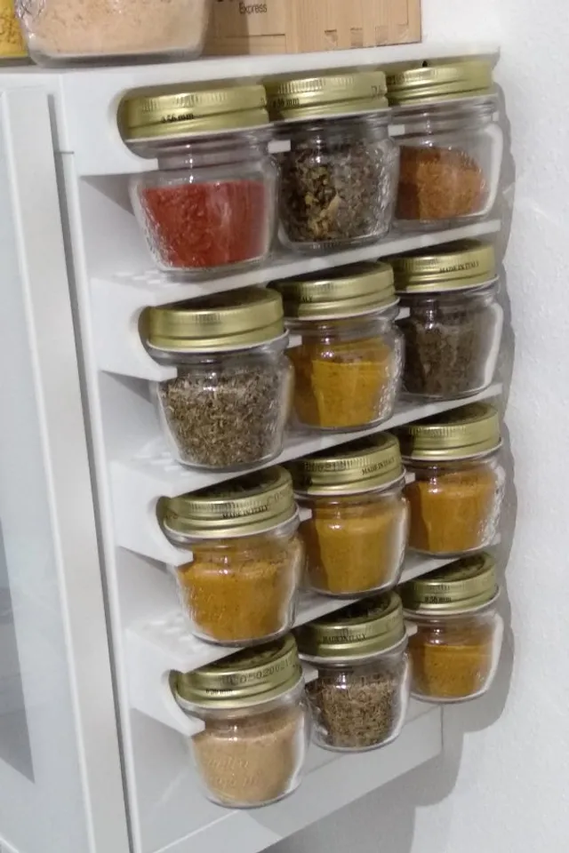 Mini spice rack for Bormioli 8 ml and 4 ml jars by XVIIarcano