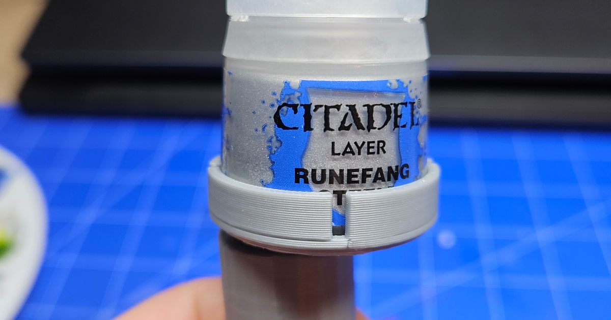 Citadel / 33mm paint bottle mixer holder by Andrzej Skibiński