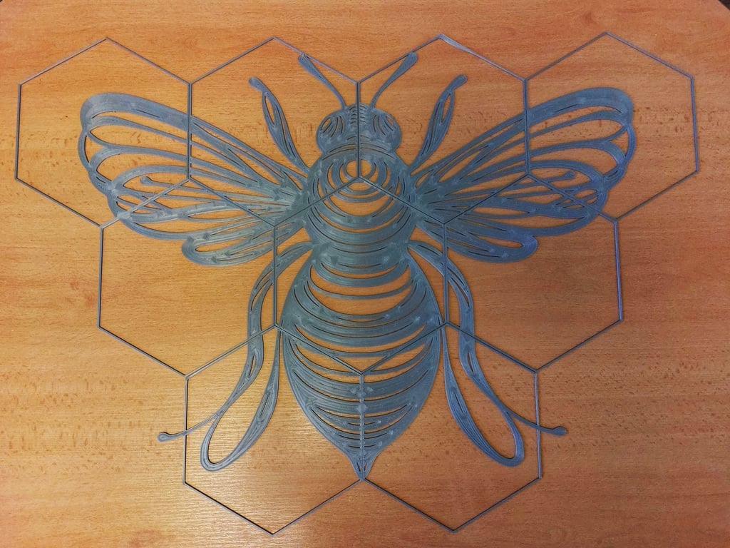 Miniatura 4 do modelo 3D Bumble-bee wall decoration