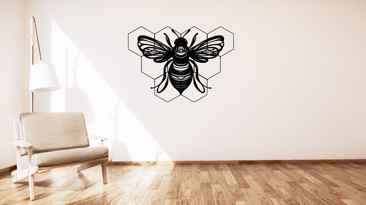 Miniatura 2 do modelo 3D Bumble-bee wall decoration