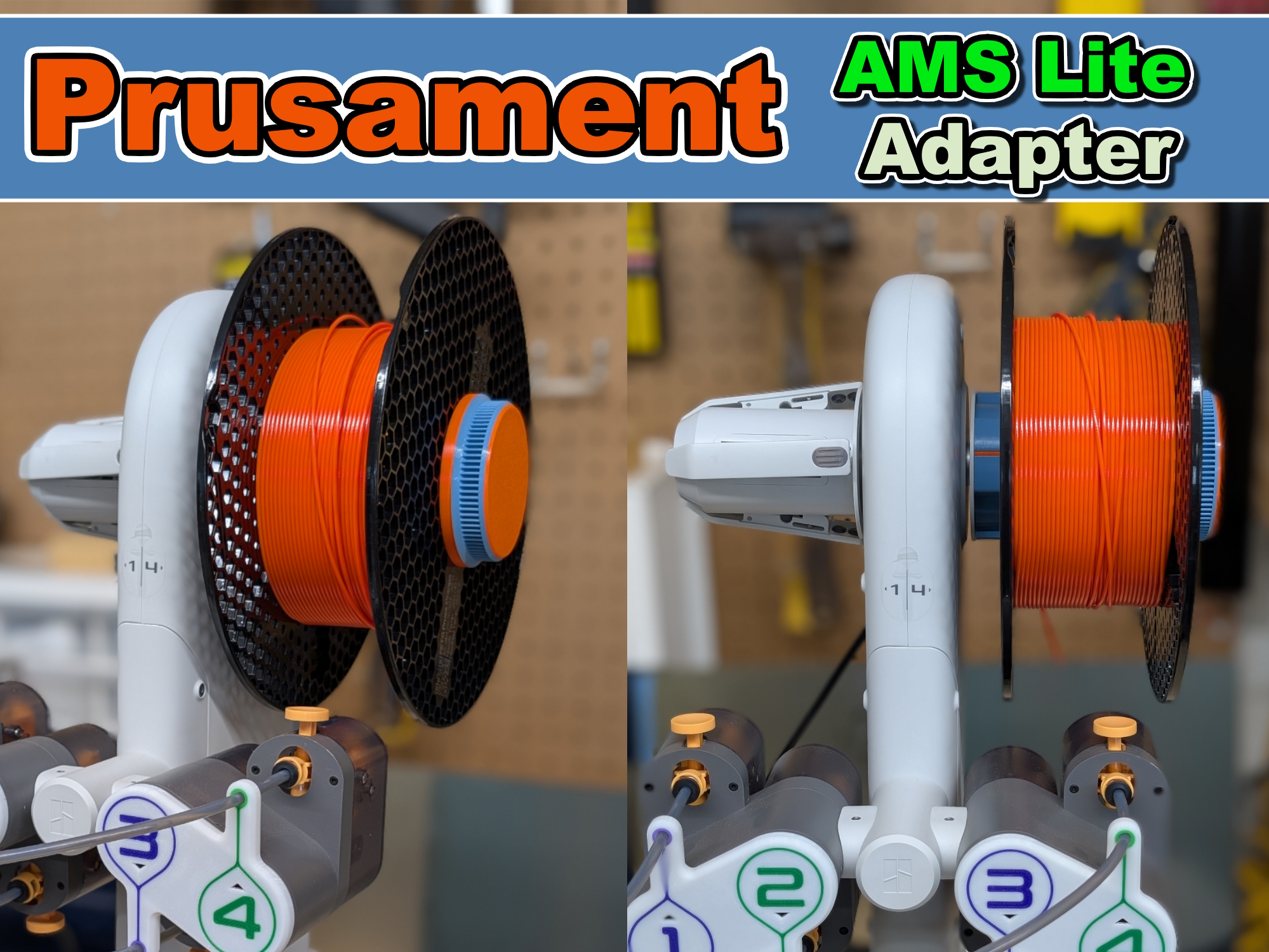 Bambu A1 AMS Lite Prusament Spool Adapter