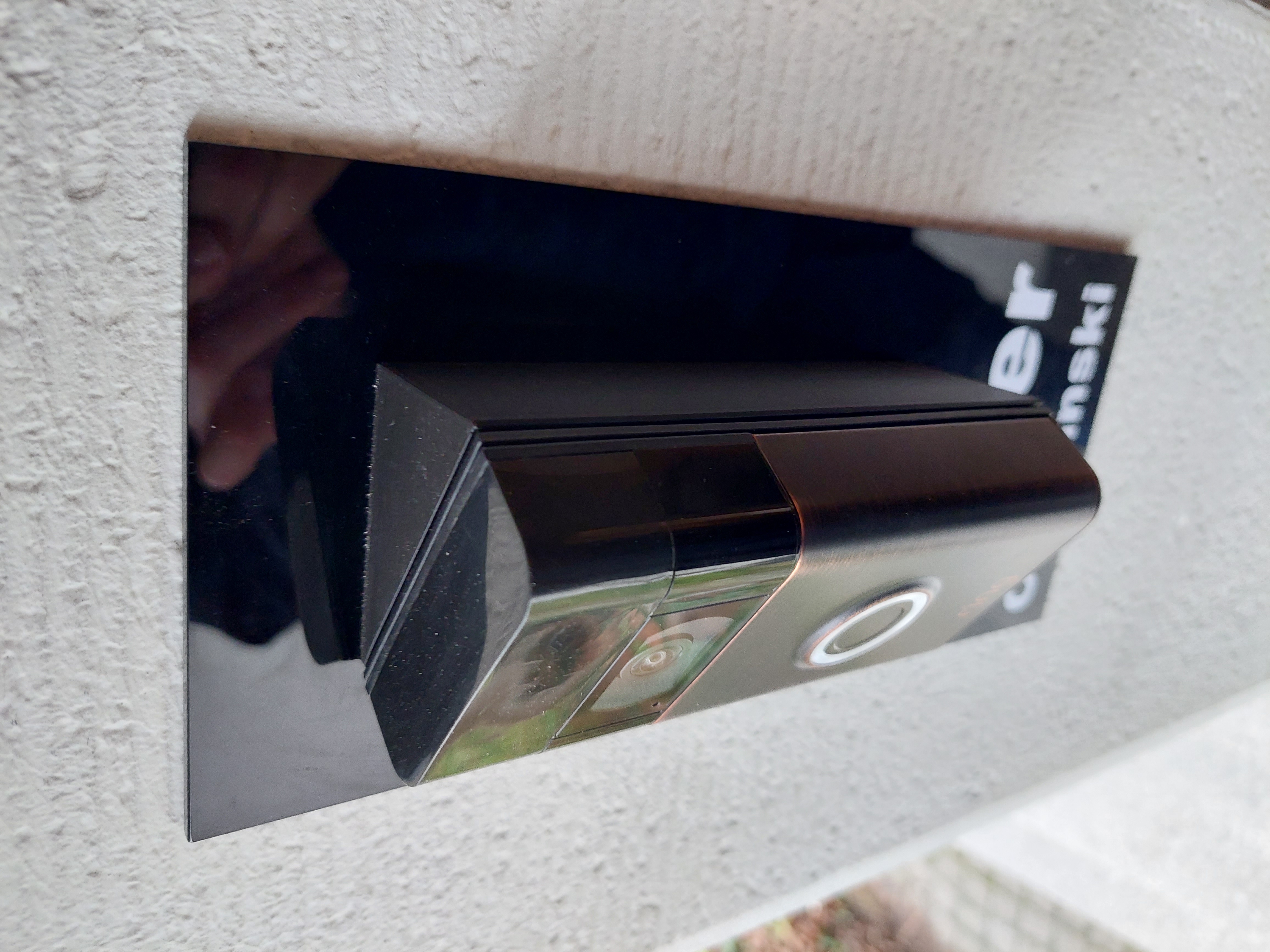 Miniatura 2 do modelo 3D Angle mount for doorbell ring 2