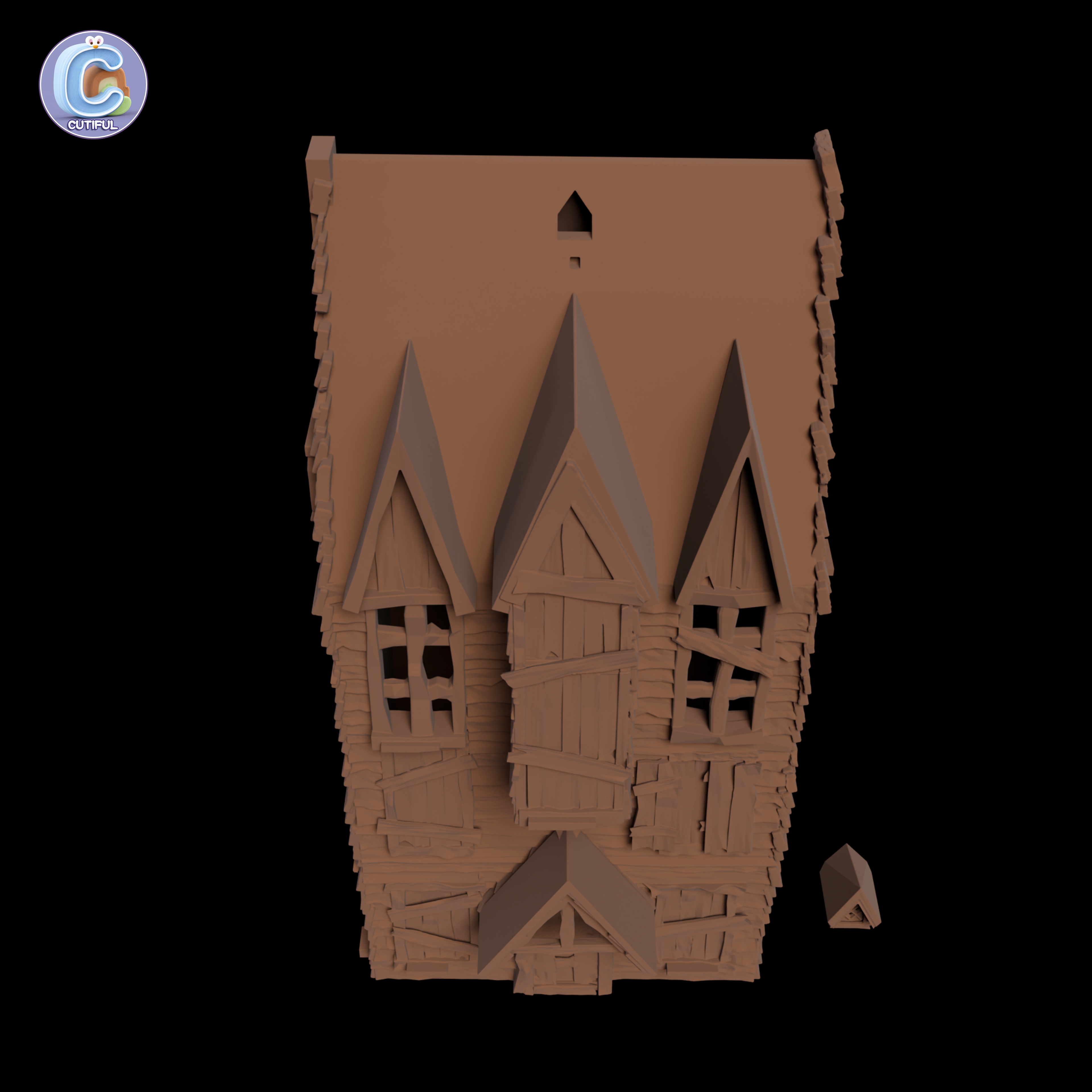 Shrieking Shack – No MMU -Harry Potter Haunted House – Multicolor – Wizard Village Diorama — thumbnail 6