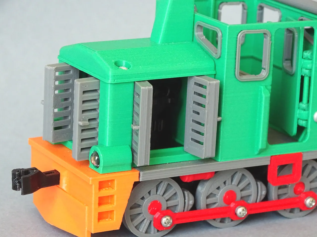 Small shunting locomotive with working brakes by Printed-Toys.com ...