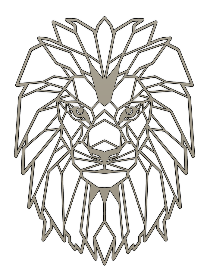 Geometric Lion by Aztairya | Download free STL model | Printables.com