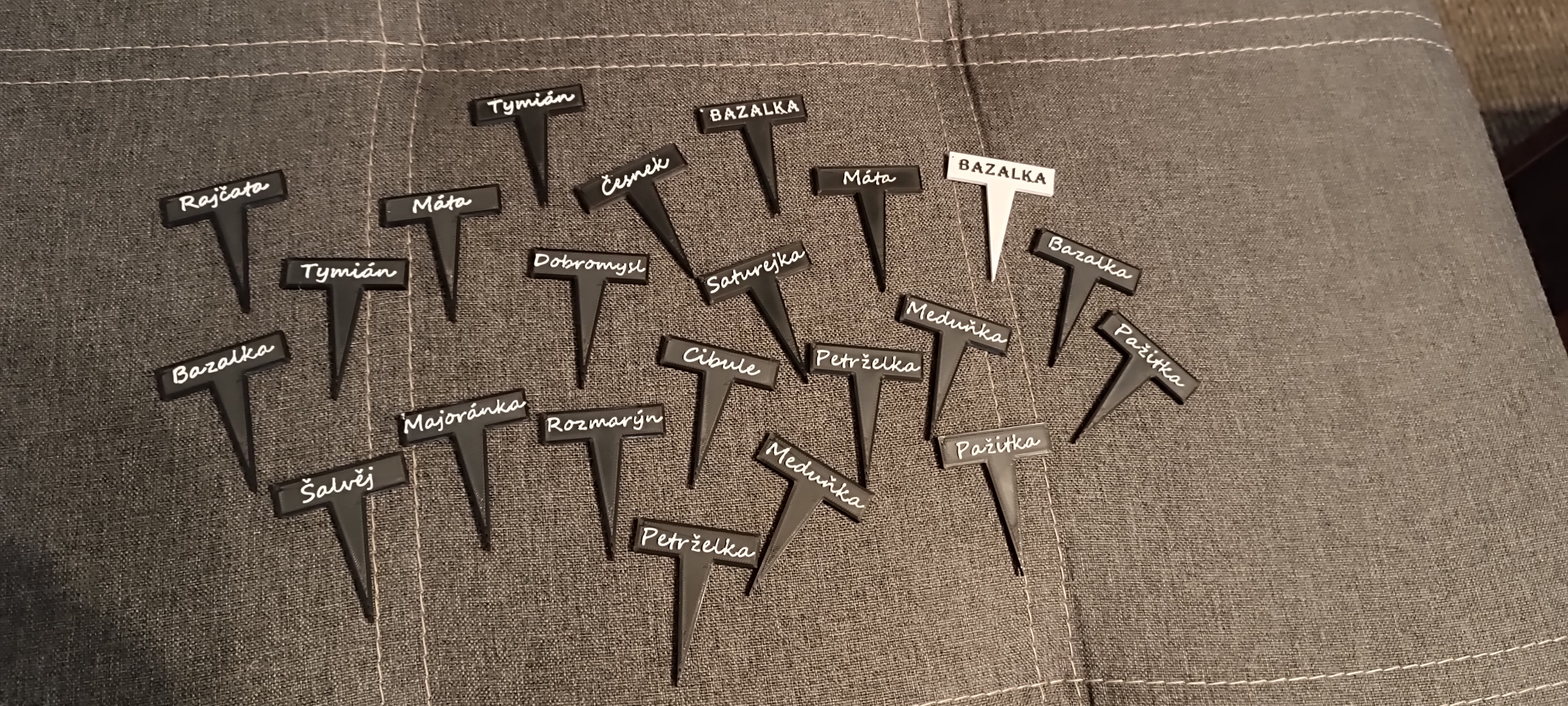 Herbs labels - CZK
