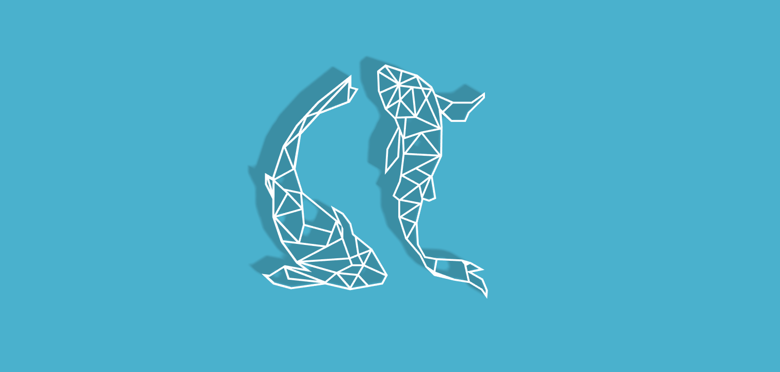 Geometric Koi Fish