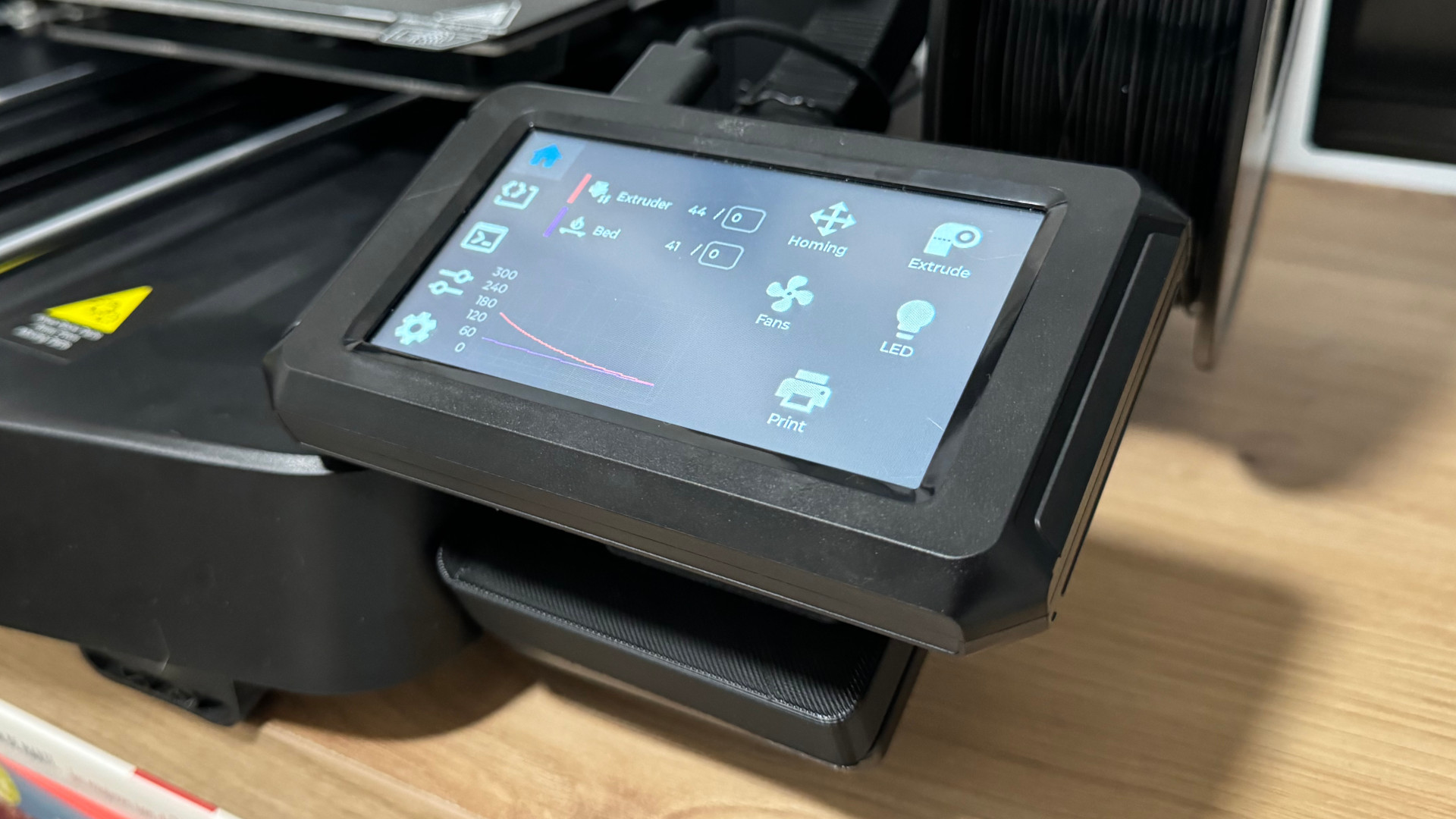 Ender 3 V3 KE Screen Holder landscape for Guppyscreen 3D model thumbnail