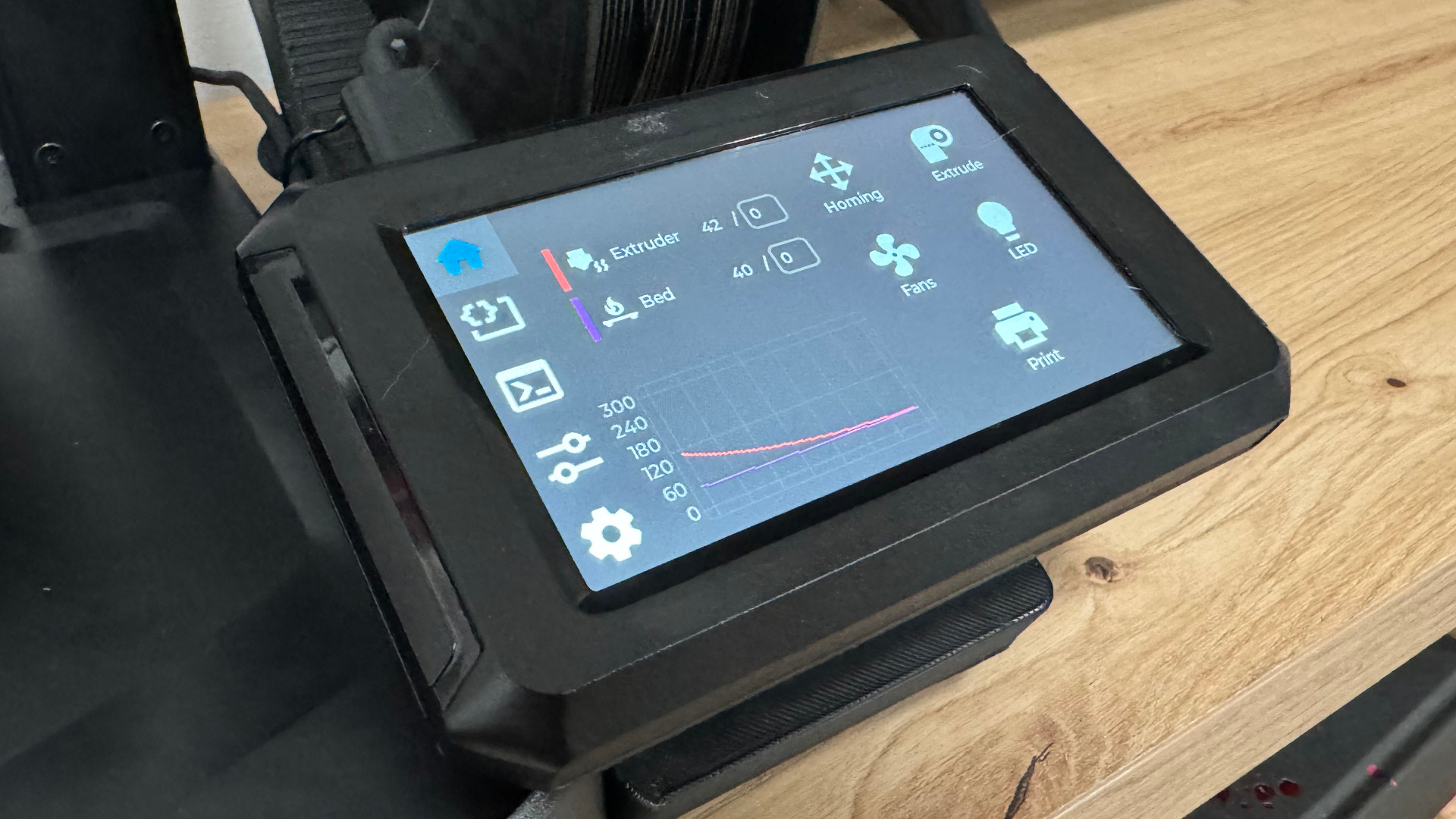 Ender 3 v3 ke screen holder landscape for guppyscreen by alehandoro vr
