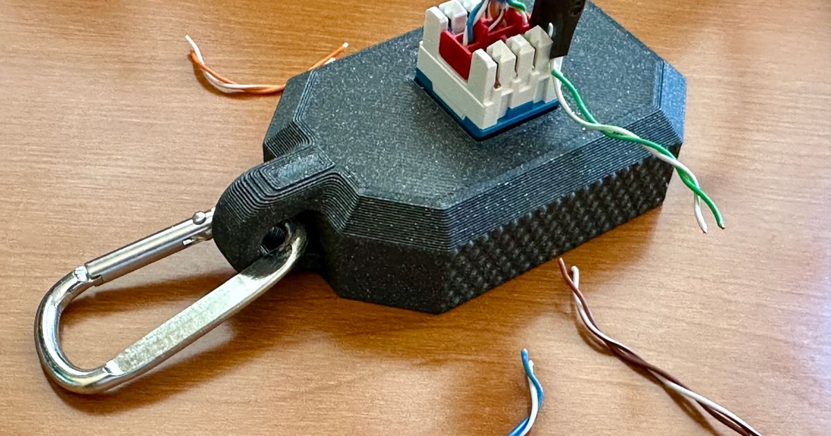 Punch Puck CAT5e/6+ keystone punch down holder (Belden) by Jerry Lee