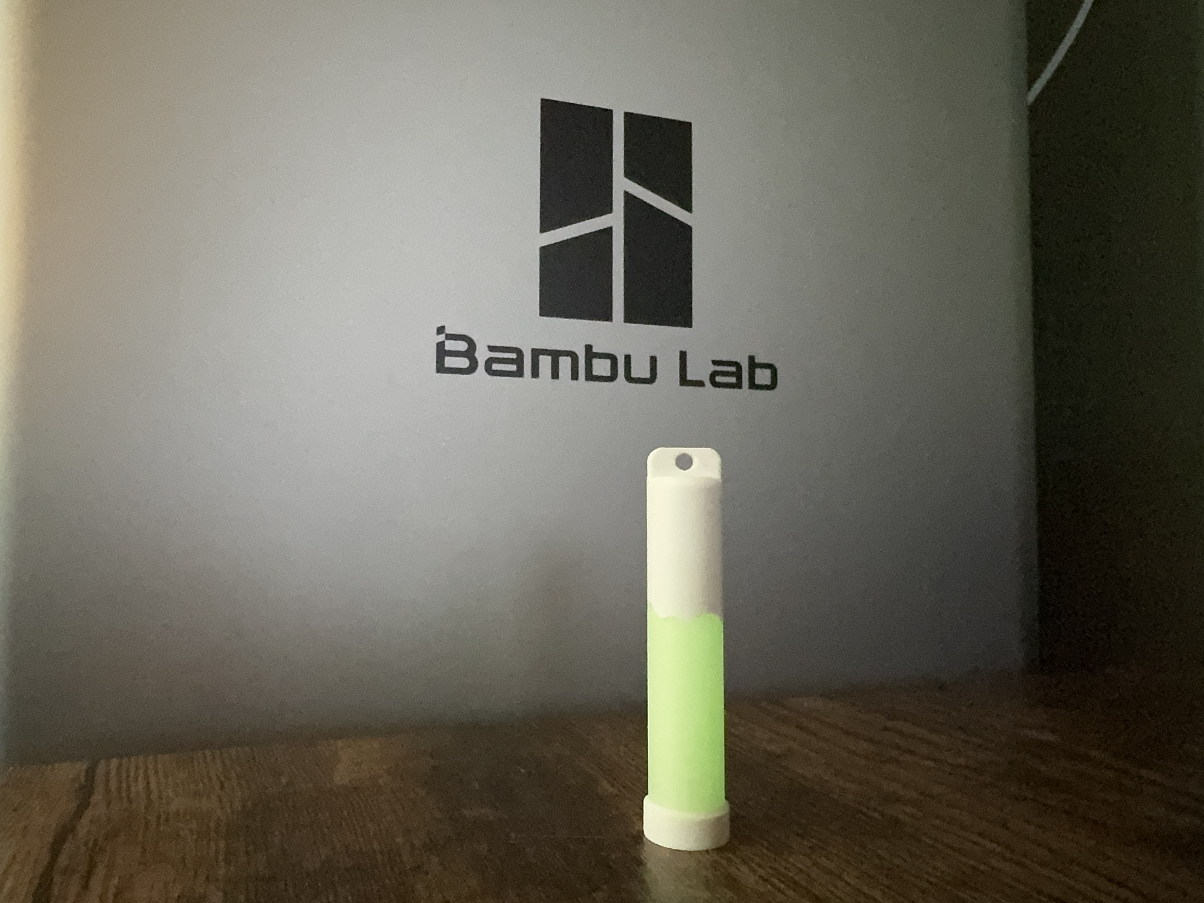 Military Cylume (glow stick) Keyring