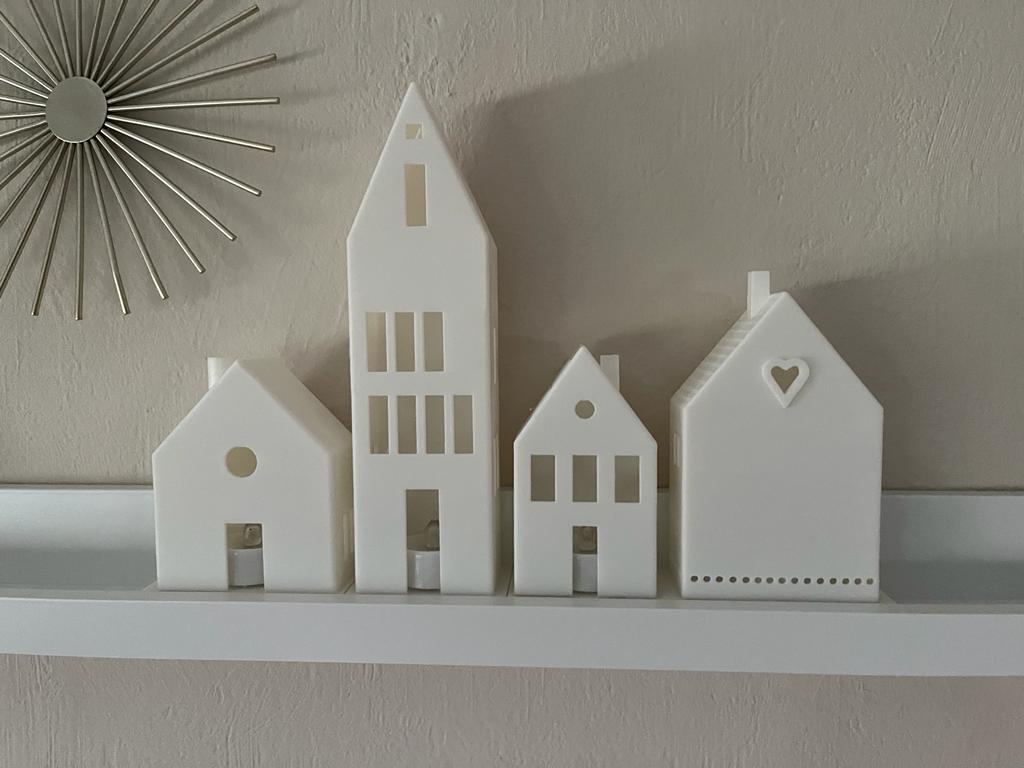 tealight houses by Knubelinho | Download free STL model | Printables.com