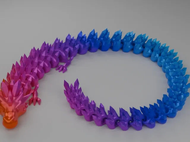 Articulated Crystal Dragon V2