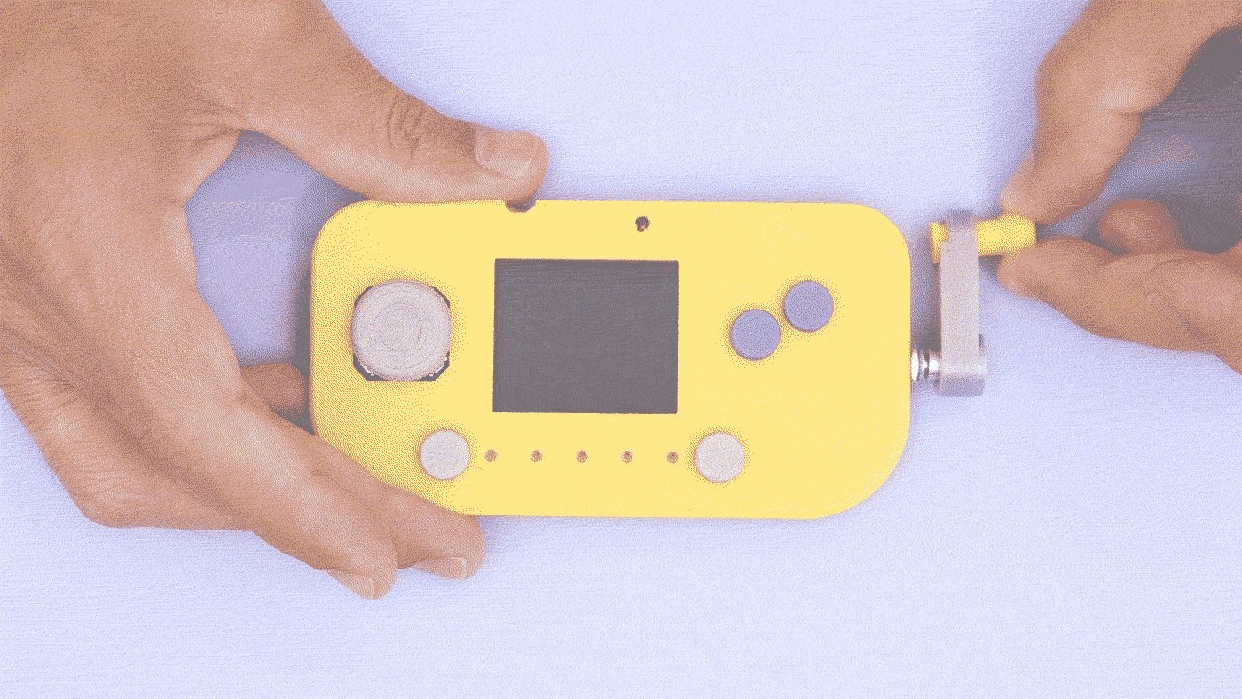 PyGamer HandHeld Gaming Crank by Adafruit Download free STL model
