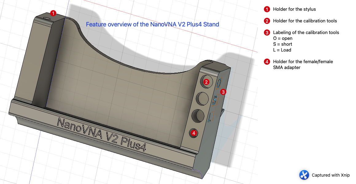 NanoVNA V2 Plus4 Stand by Gaudibursch74 | Download free STL model ...