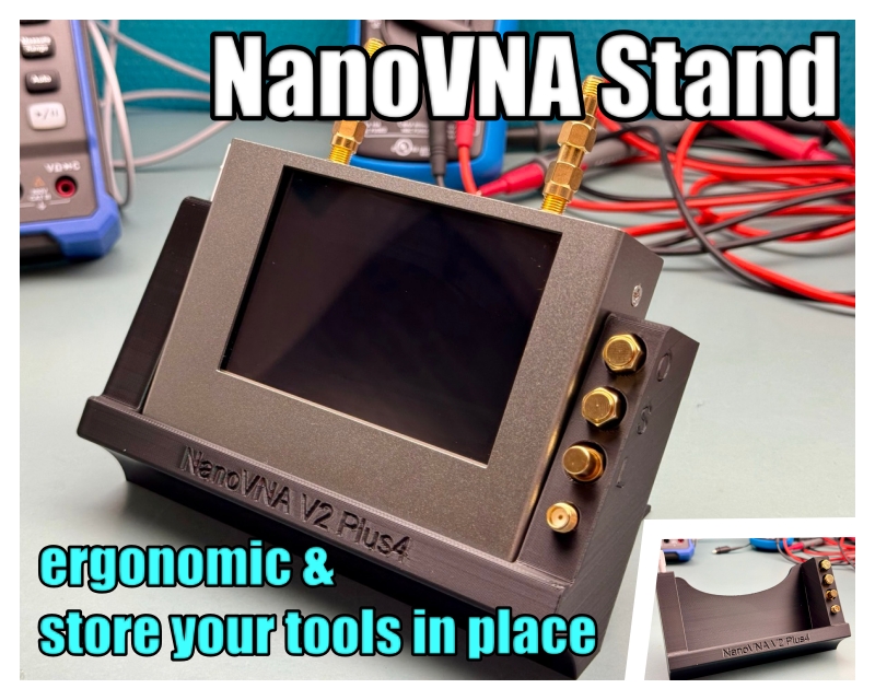 NanoVNA V2 Plus4 Stand by Gaudibursch74 | Download free STL model ...